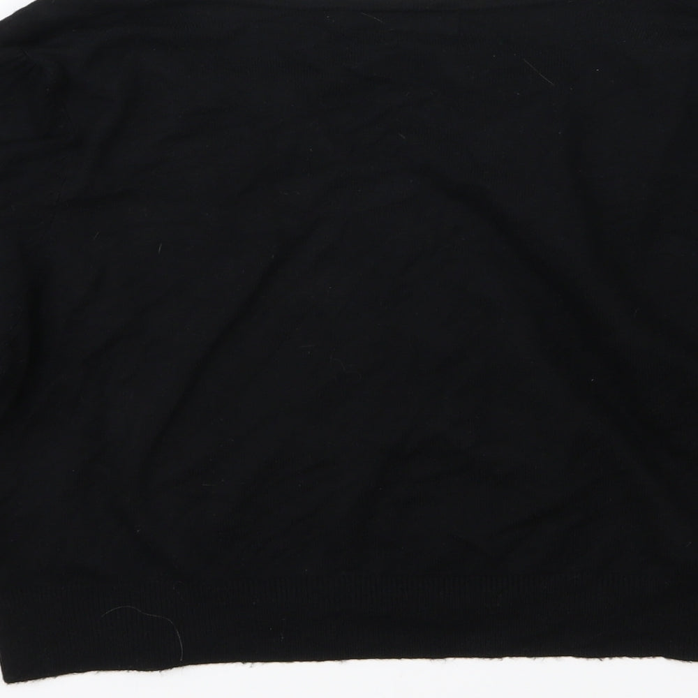 Debenhams Womens Black  Knit Cardigan Jumper Size 14