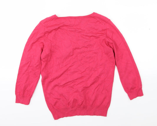 Marks and Spencer Womens Pink  Knit Pullover Jumper Size 10