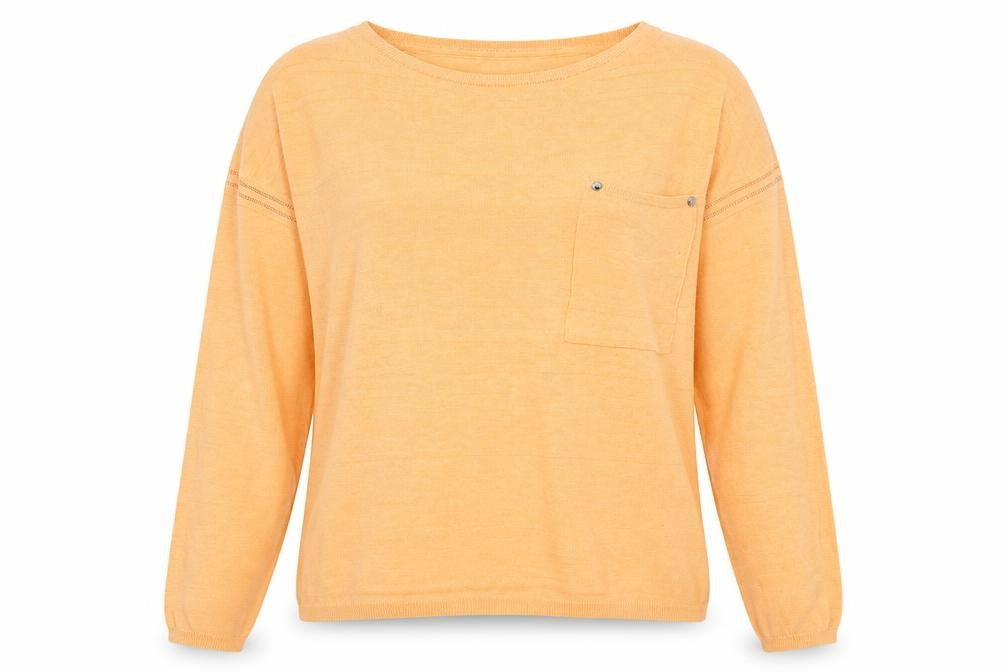 Next Womens Orange  Knit Pullover Jumper Size 14