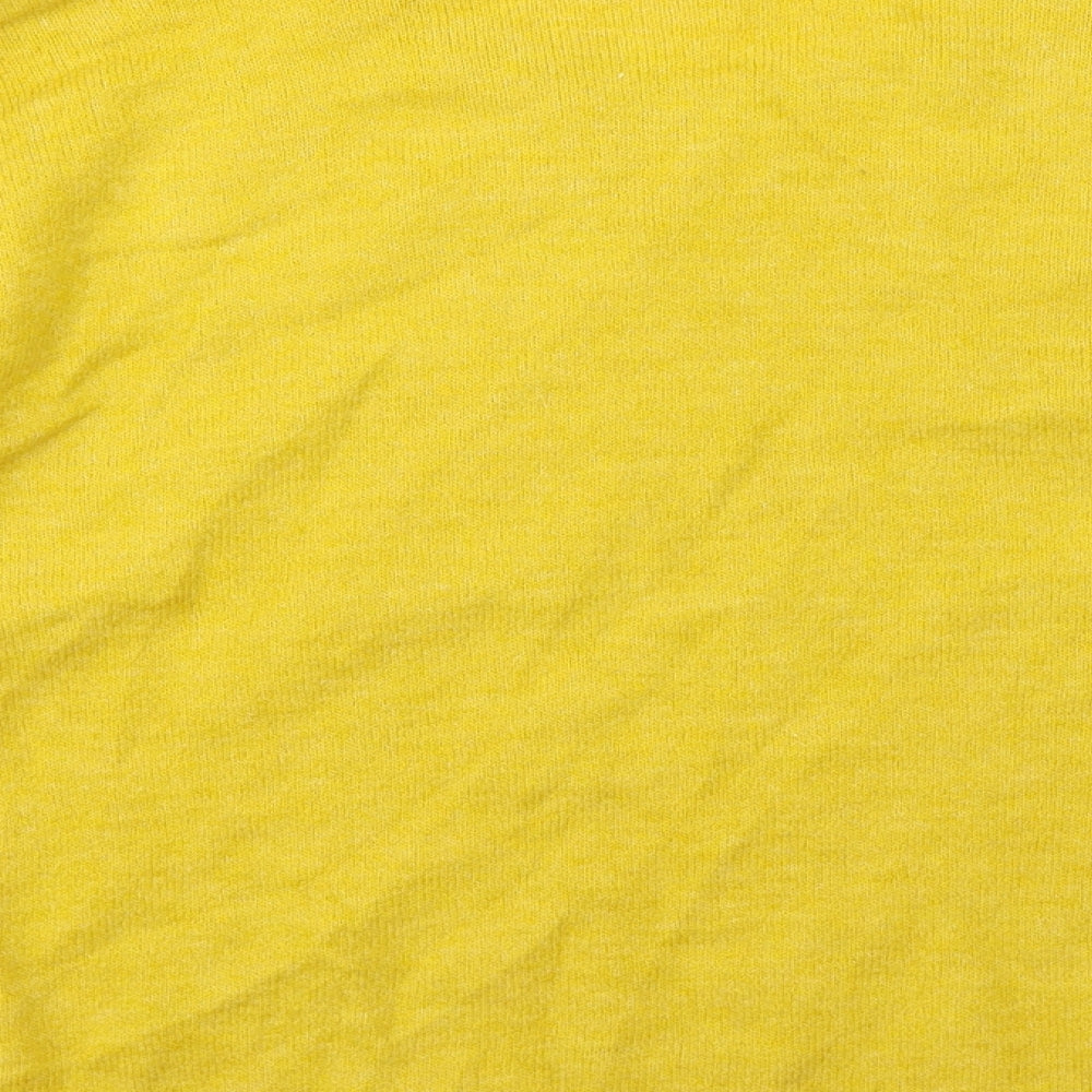 H&M Womens Yellow  Knit Pullover Jumper Size L