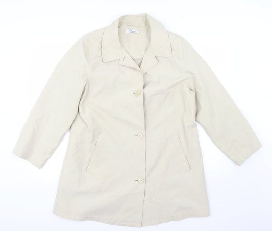 Special Collection Womens Beige   Overcoat Coat Size 16