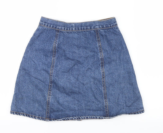 BDG Womens Blue  Denim Straight & Pencil Skirt Size S