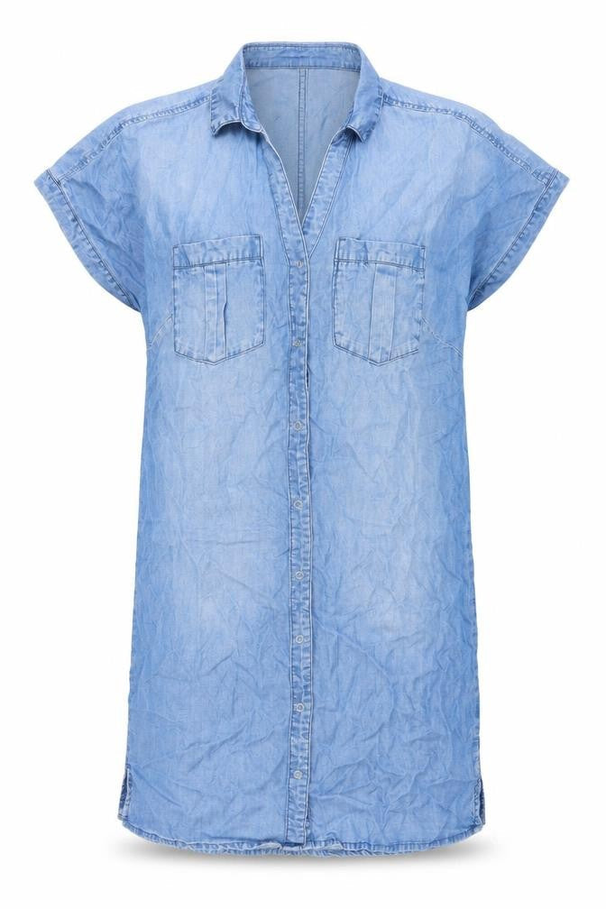 H&M Womens Blue   Shirt Dress  Size XS