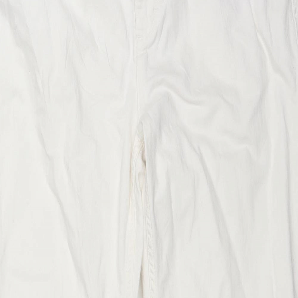 John Lewis Womens White  Denim Bootcut Jeans Size 34 in L29 in