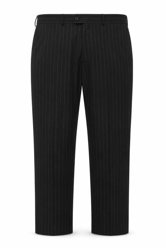 CHARLON GREY Mens Black Striped  Trousers  Size 30 in L31 in