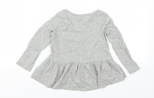 Gap Girls Grey   Basic T-Shirt Size 2 Years