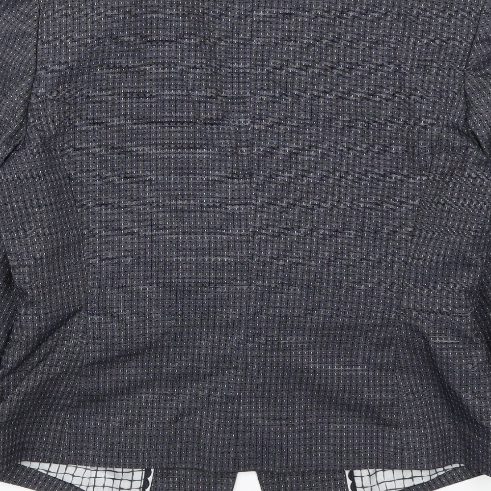 Marks and Spencer Womens Blue Polka Dot  Jacket Suit Jacket Size 12