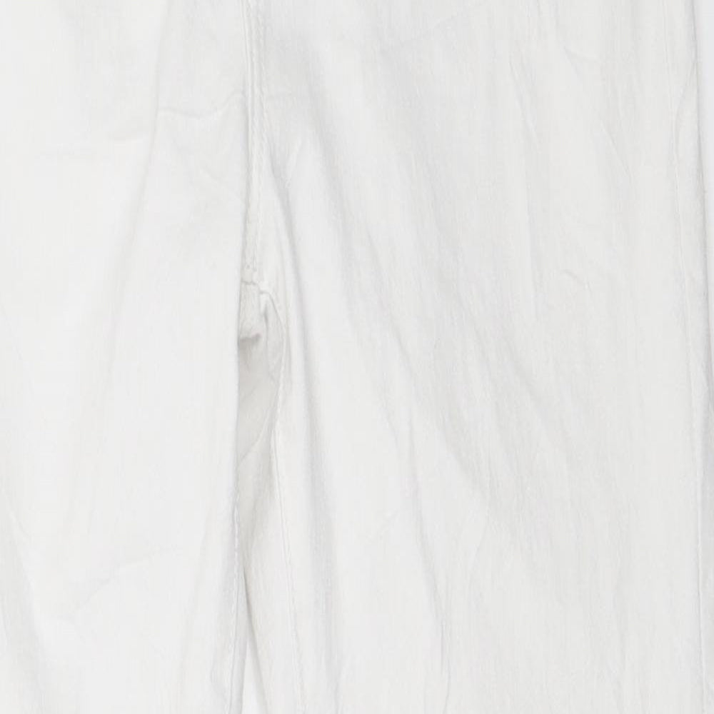 Berksha Womens White  Denim Skinny Jeans Size 40 L27 in