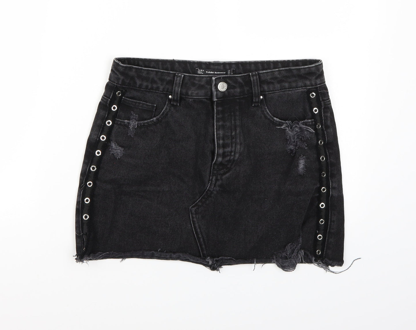 Zara Womens Black   A-Line Skirt Size S