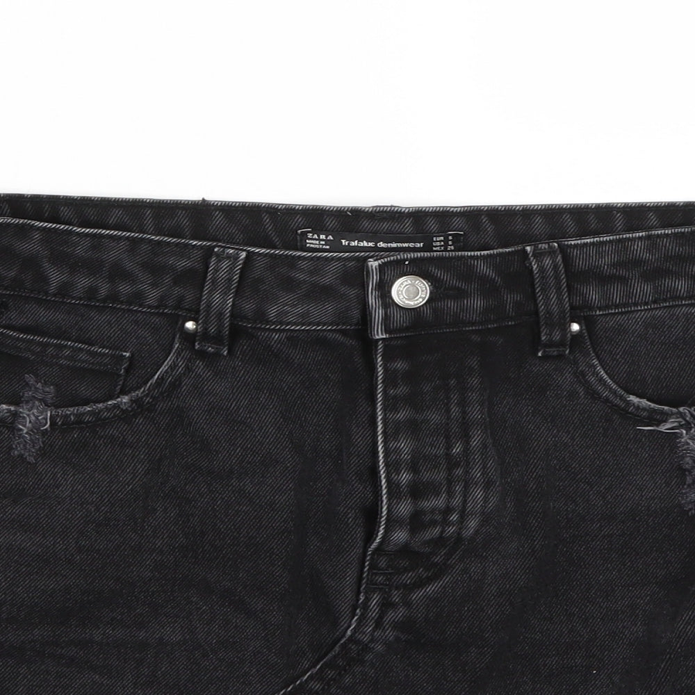 Zara Womens Black   A-Line Skirt Size S