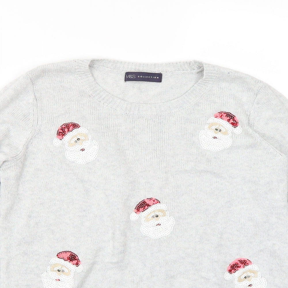 Marks and Spencer Womens Grey   Pullover Jumper Size S