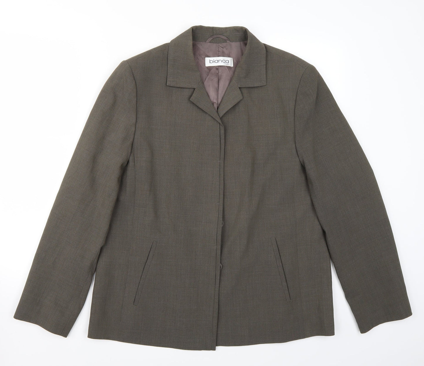 Bianca Womens Green   Jacket Coat Size 12