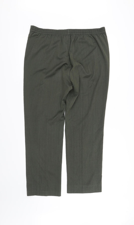 Marks and Spencer Womens Green   Trousers  Size 14 L34 in