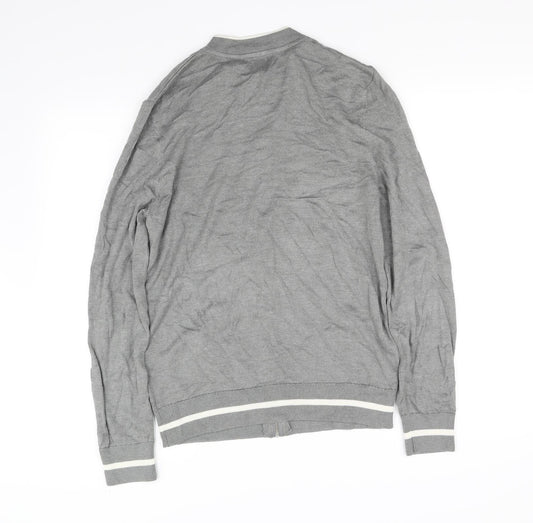 River Island Mens Grey   Cardigan Jumper Size S