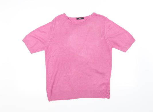 Marks and Spencer Womens Pink   Basic T-Shirt Size 14