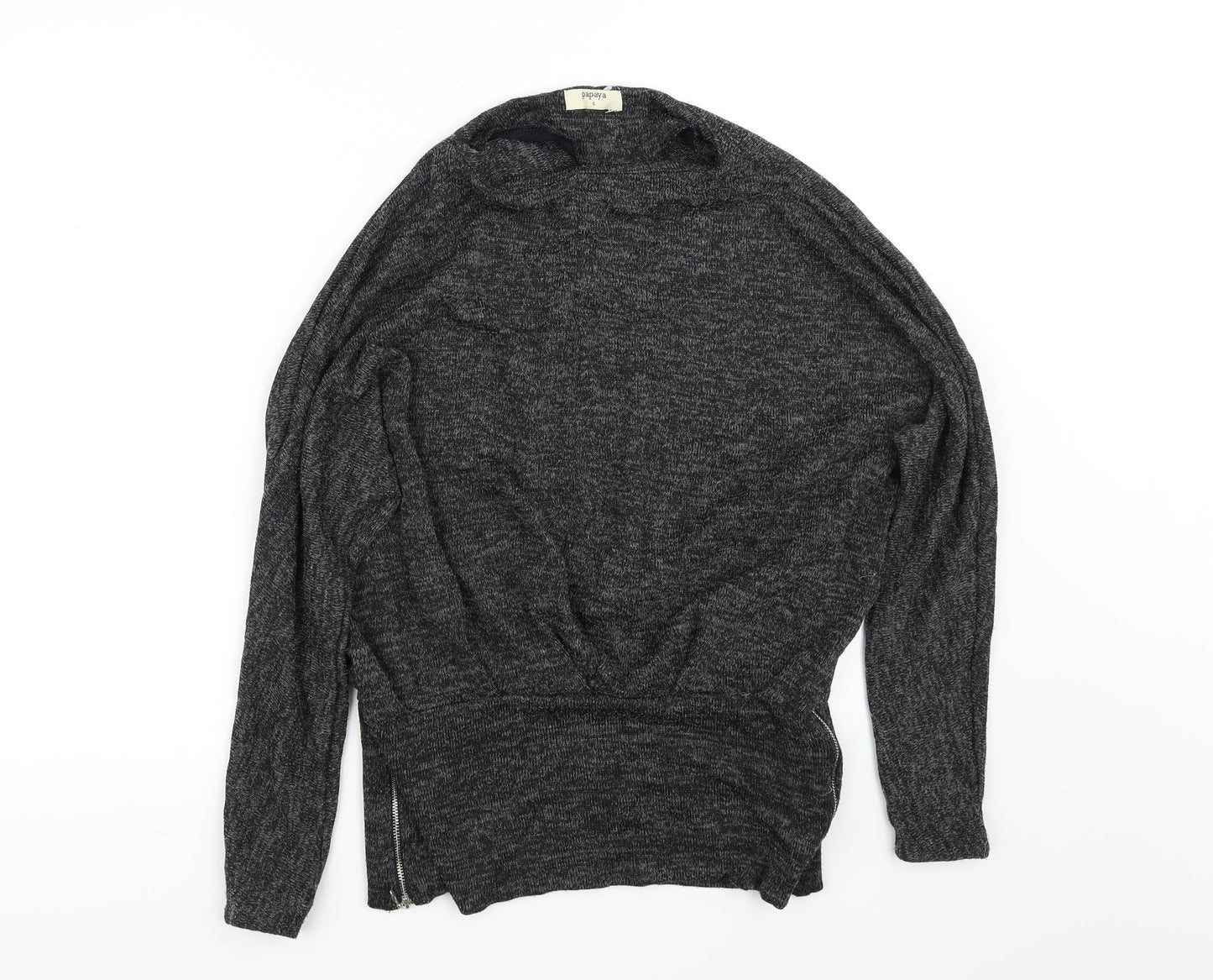Papaya Womens Grey   Pullover Jumper Size S