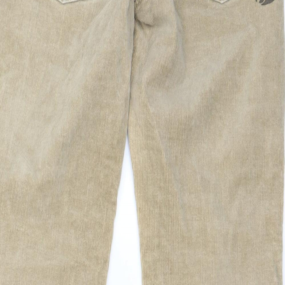 PAC TEST Womens Beige   Straight Jeans Size 12 L26 in