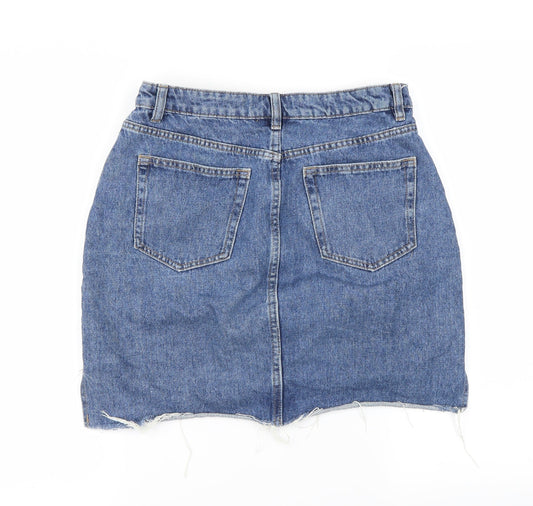 H&M Womens Blue   A-Line Skirt Size S