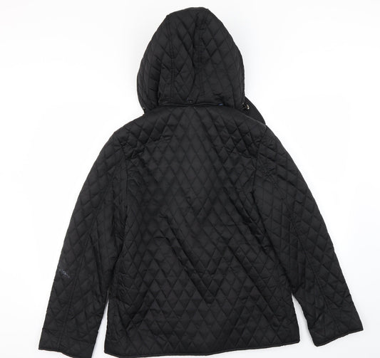 Canvas Womens Black   Jacket  Size 10