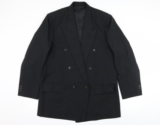 M.A.A Mens Black   Jacket Suit Jacket Size L