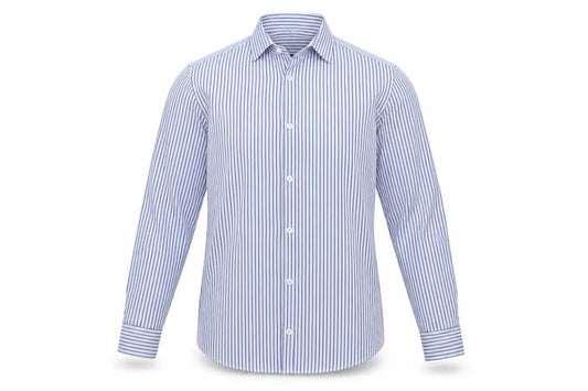 River Island Mens Blue Striped   Button-Up Size XS