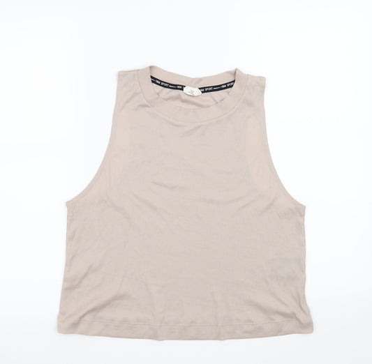 H&M Womens Beige   Basic Blouse Size M