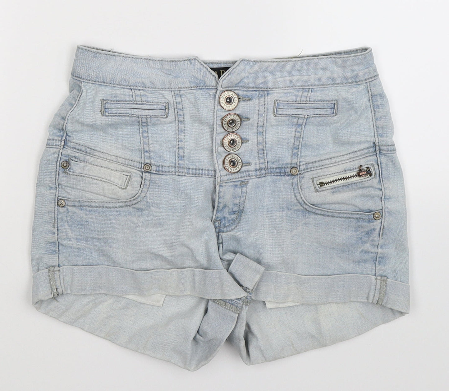 PARISIAN SIGNATURE Womens Blue  Denim Hot Pants Shorts Size 8