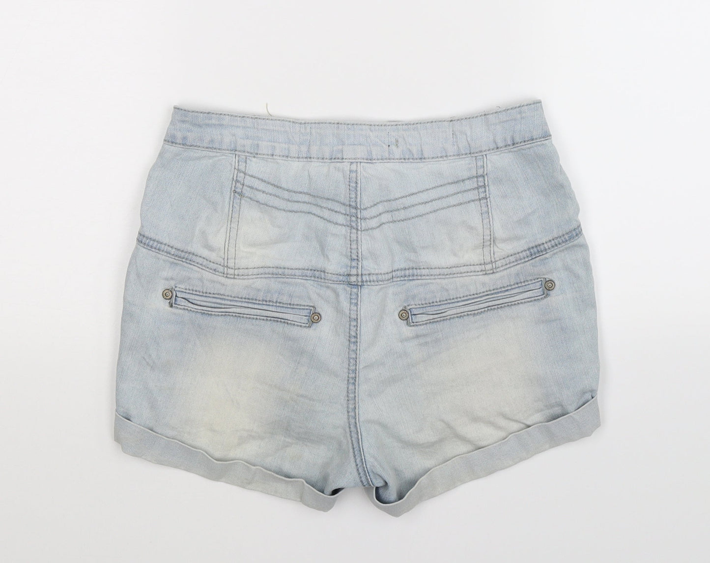 PARISIAN SIGNATURE Womens Blue  Denim Hot Pants Shorts Size 8