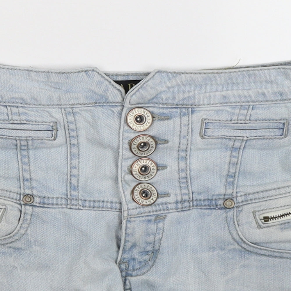 PARISIAN SIGNATURE Womens Blue  Denim Hot Pants Shorts Size 8