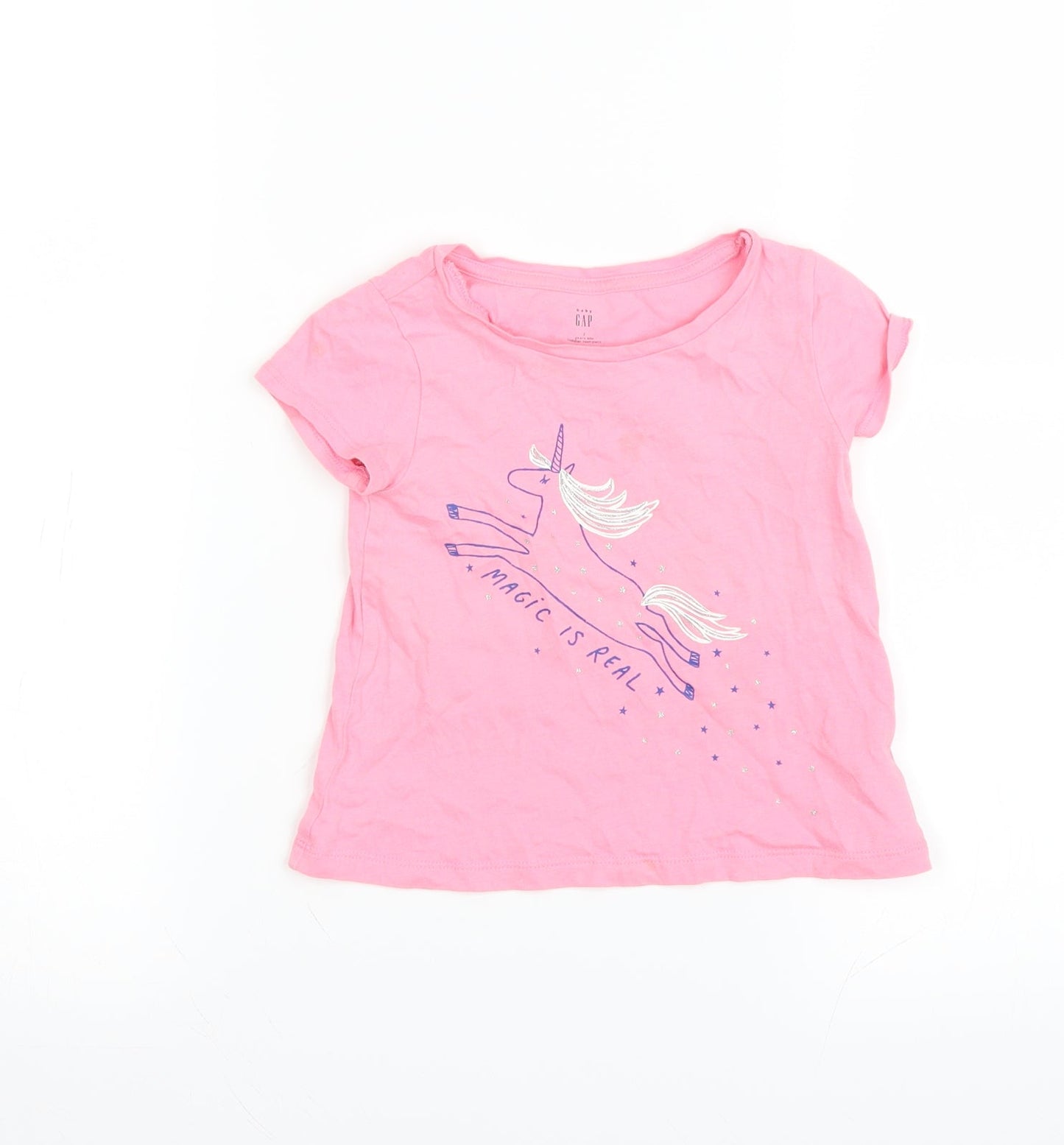 Gap Girls Pink   Basic T-Shirt Size 2 Years