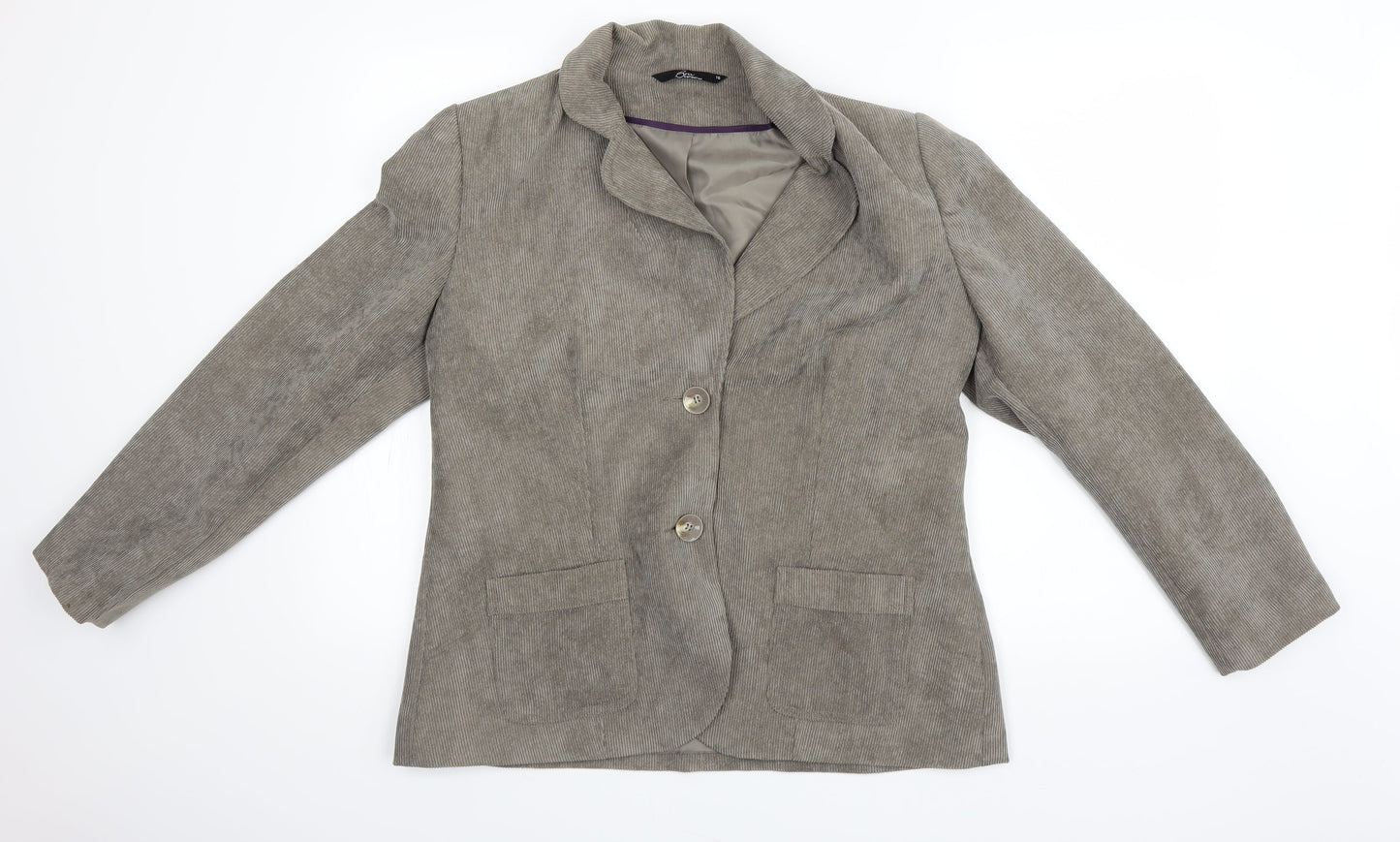 BM Womens Beige   Overcoat Coat Size 18