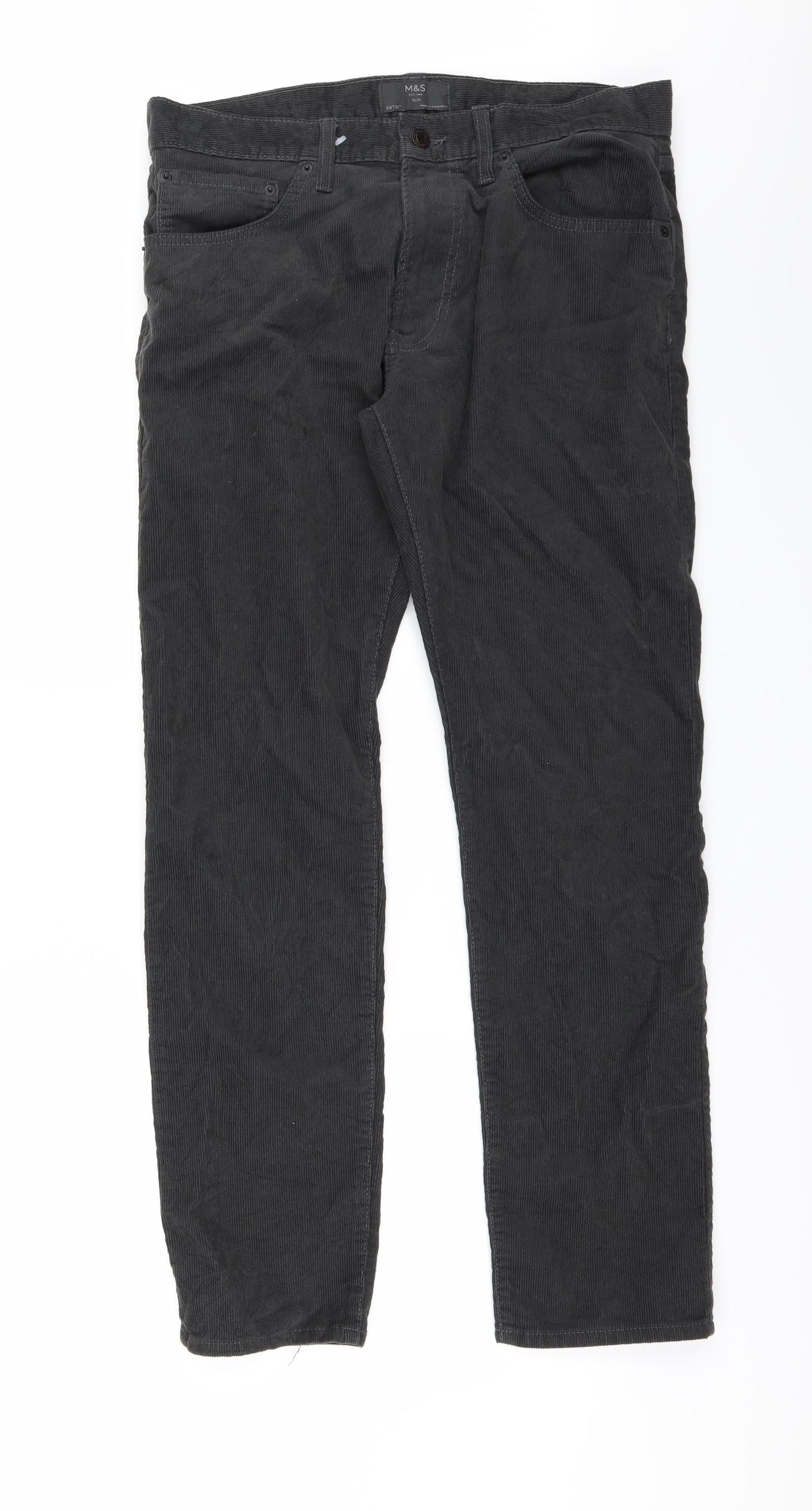 Marks and Spencer Womens Black   Straight Jeans Size 34 L30 in