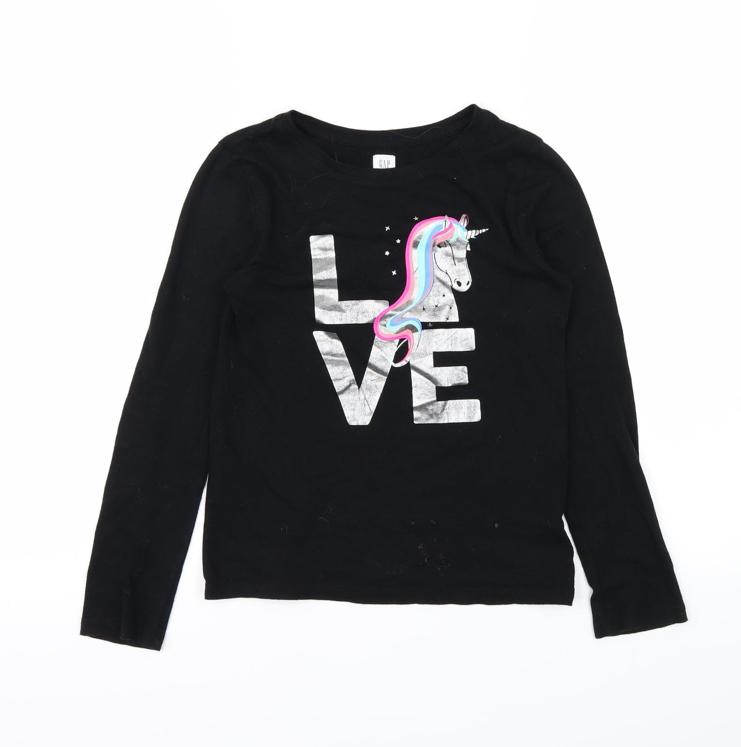 Gap Girls Black   Basic T-Shirt Size M