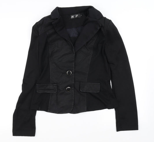 HF Womens Black   Jacket Coat Size S