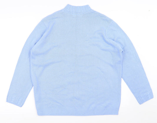 isle  Womens Blue   Pullover Jumper Size XL