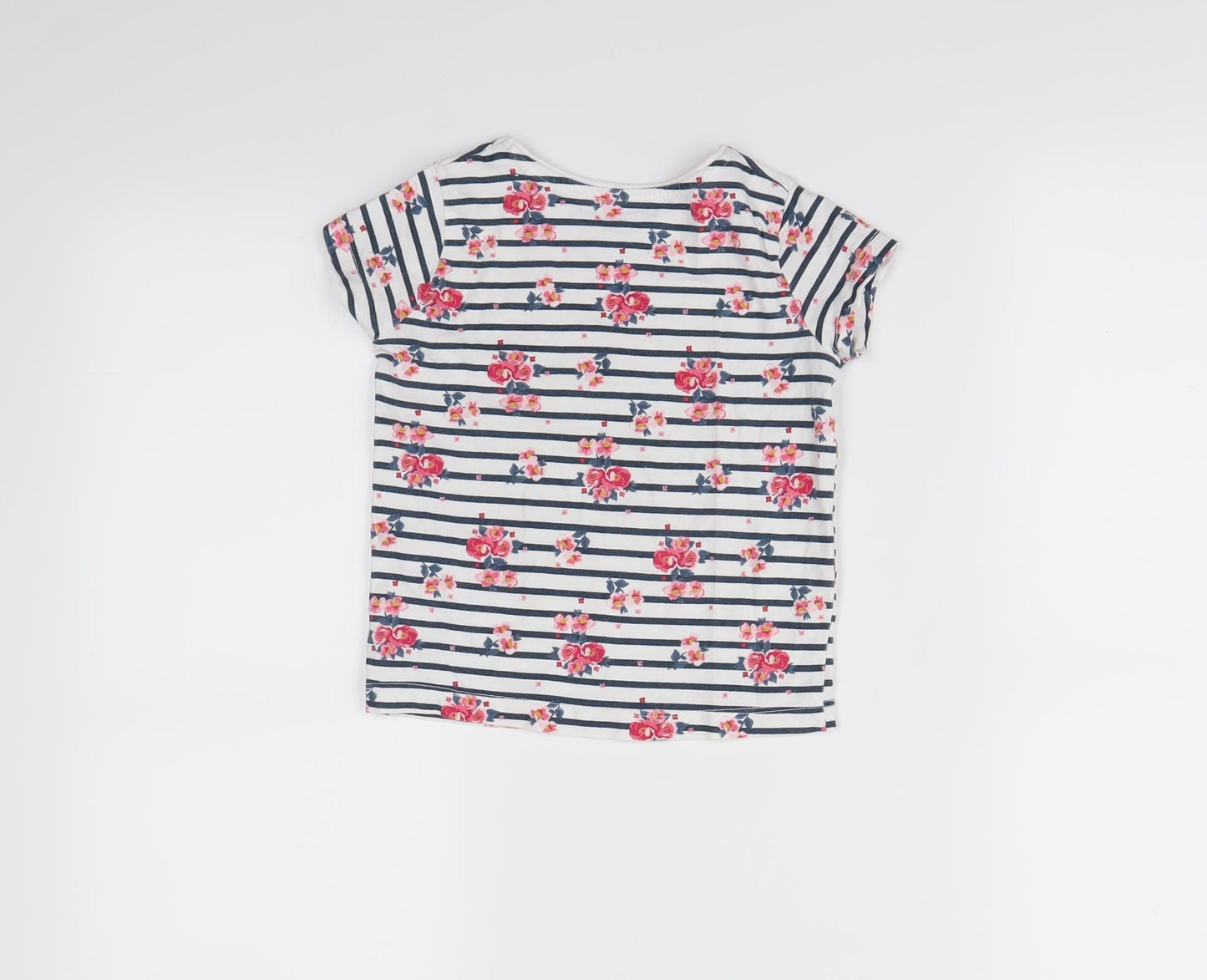 Primark  Girls Multicoloured Striped  Basic T-Shirt Size 2-3 Years