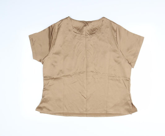 classics  Womens Gold   Basic Blouse Size 18
