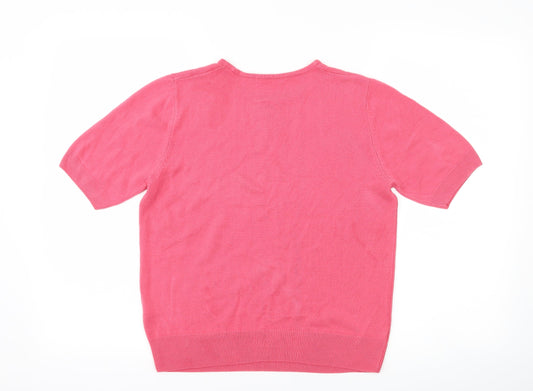 Marks and Spencer Womens Pink   Basic T-Shirt Size 12