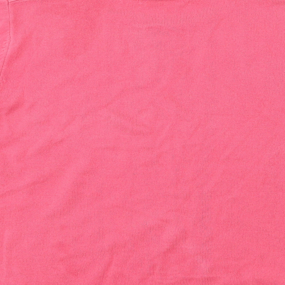 Marks and Spencer Womens Pink   Basic T-Shirt Size 12