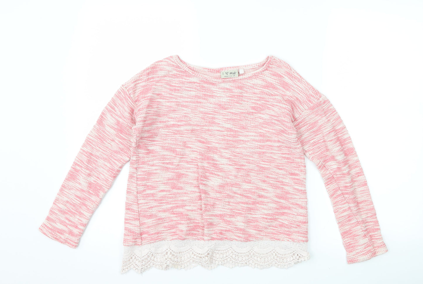 NEXT Girls Pink   Pullover Jumper Size 11 Years