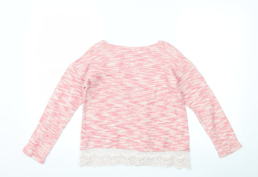 NEXT Girls Pink   Pullover Jumper Size 11 Years