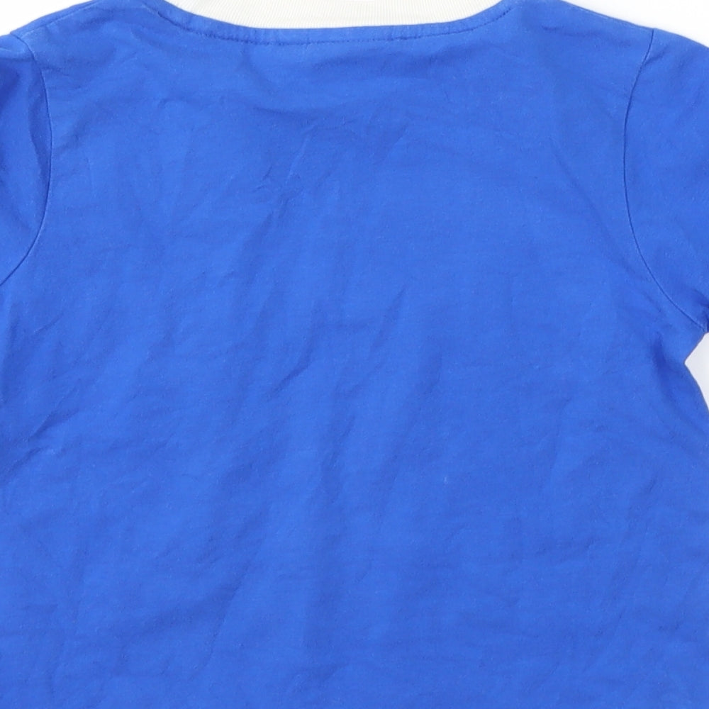 BHAFC Boys Blue Striped  Basic T-Shirt Size 3-4 Years