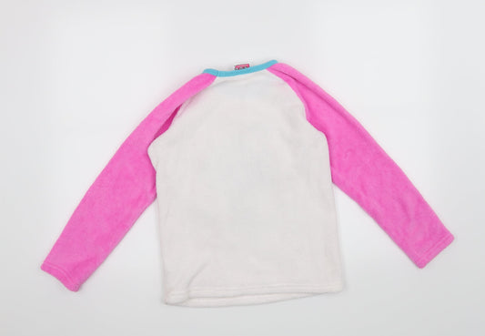 Primark Girls White Solid  Top Pyjama Top Size 9-10 Years