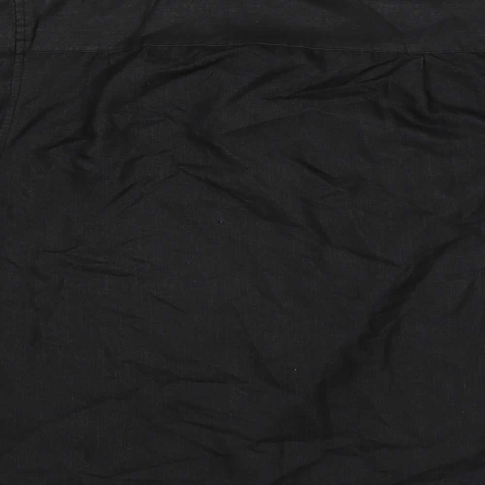 Black Blue Mens Black    Button-Up Size M