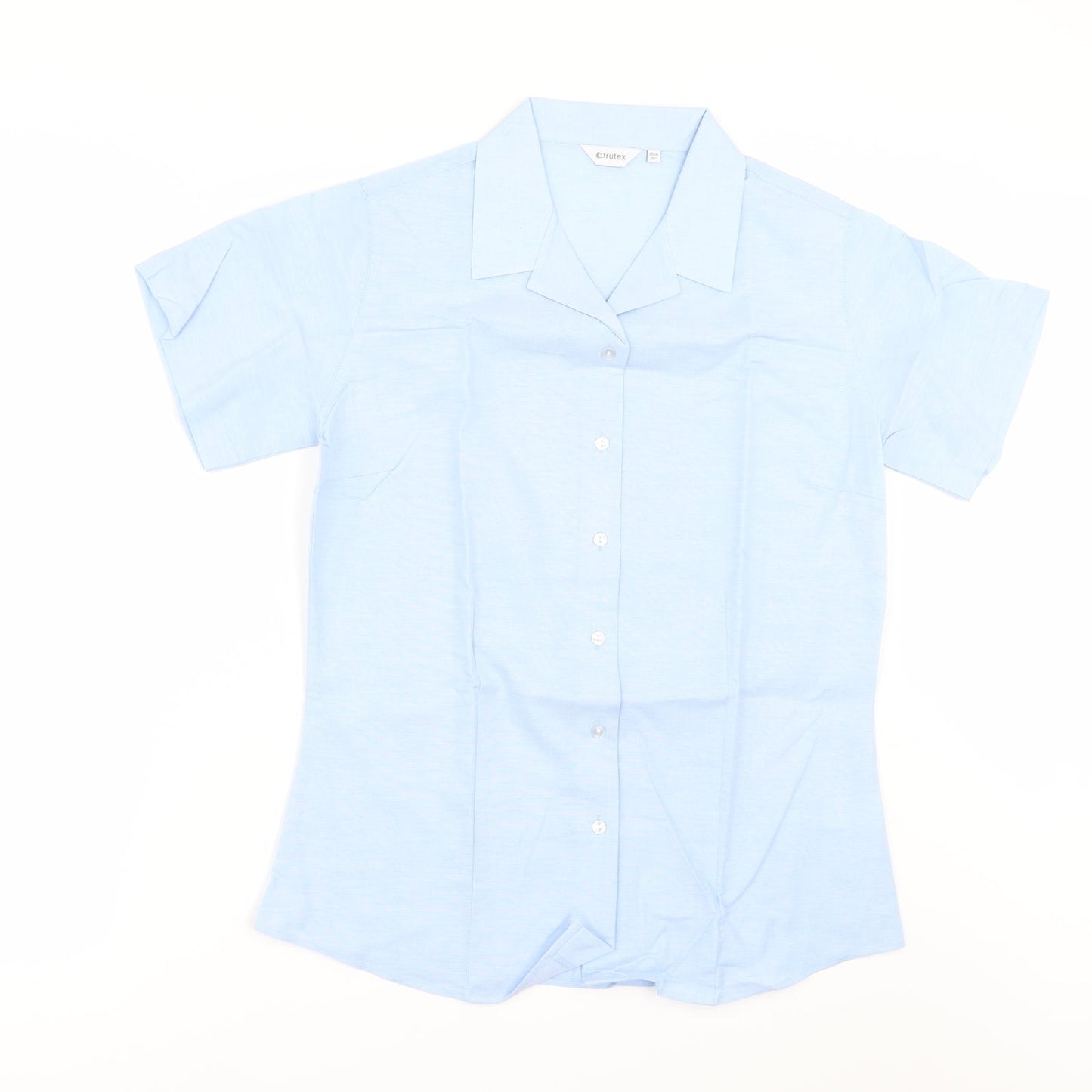 Truetex Girls Blue   Basic Button-Up Size 12-13 Years  - SCHOOL