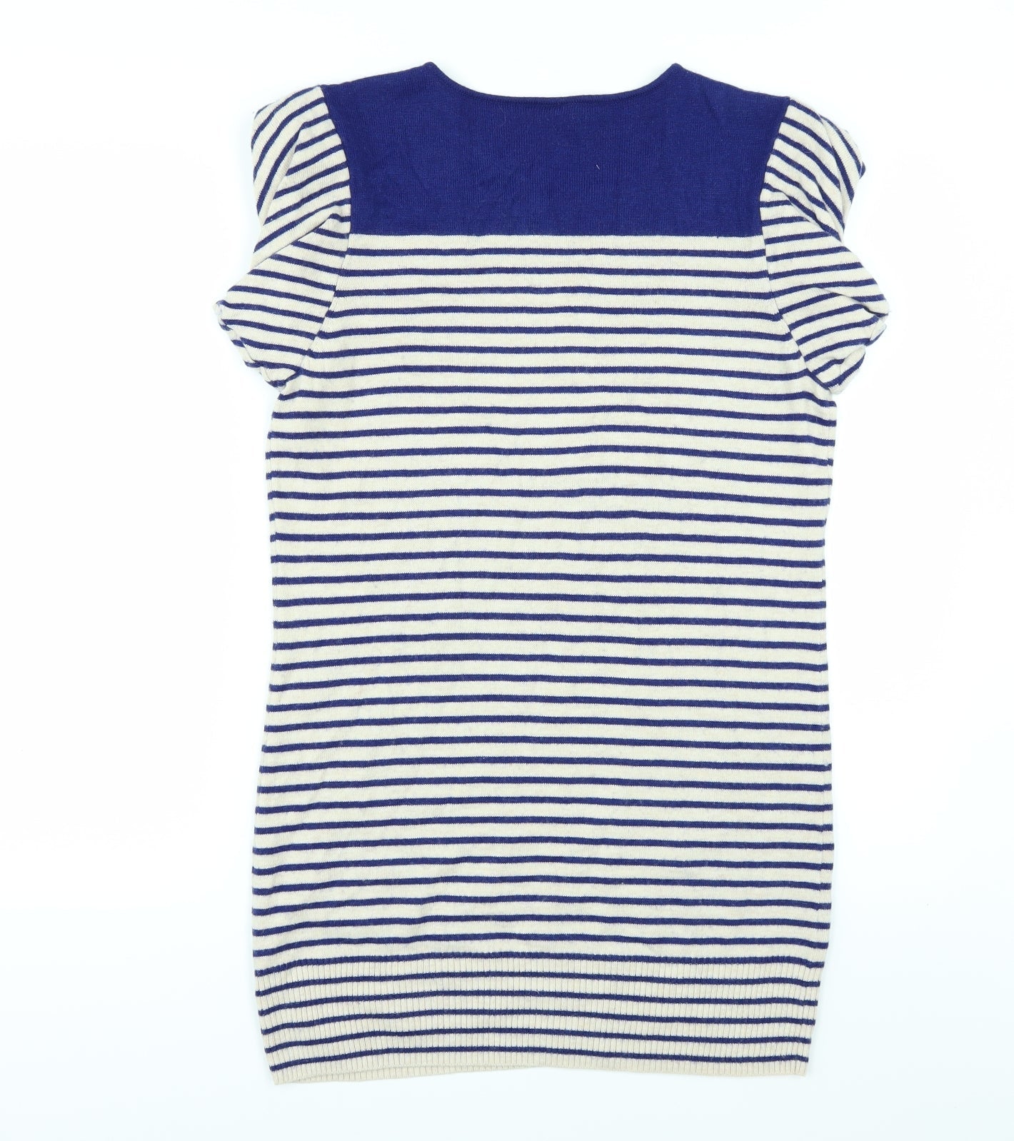 Topshop Womens Beige Striped  Pullover Jumper Size 12