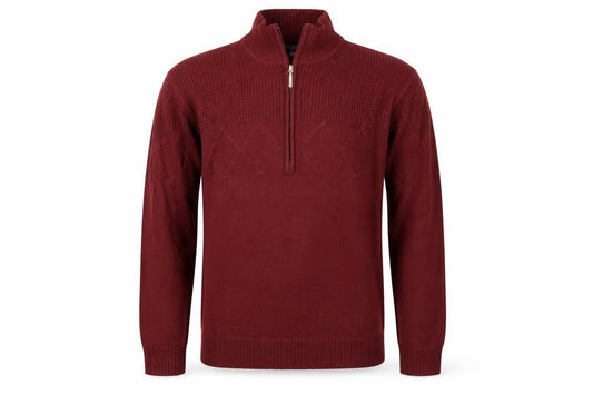 Premier man Mens Red  Knit Pullover Jumper Size M