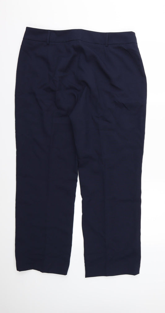 Anthology Womens Blue  Rayon Trousers  Size 16 L27 in