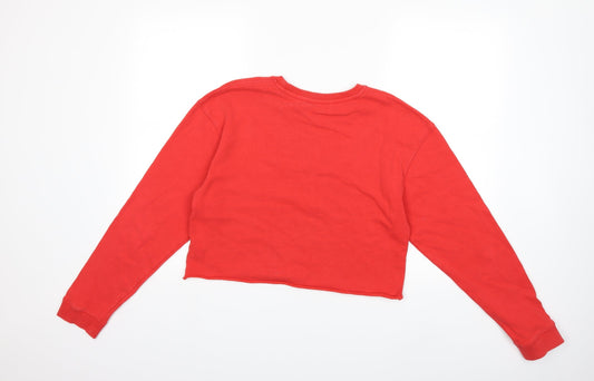 Miss Selfridge Womens Red   Pullover Sweatshirt Size 8
