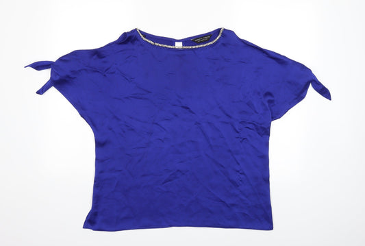 Dorothy Perkins Womens Blue   Basic Blouse Size 12